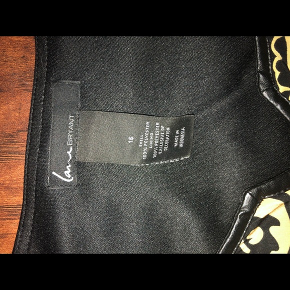 Size 16 Lane Bryant black and gold dress. - Picture 2 of 2